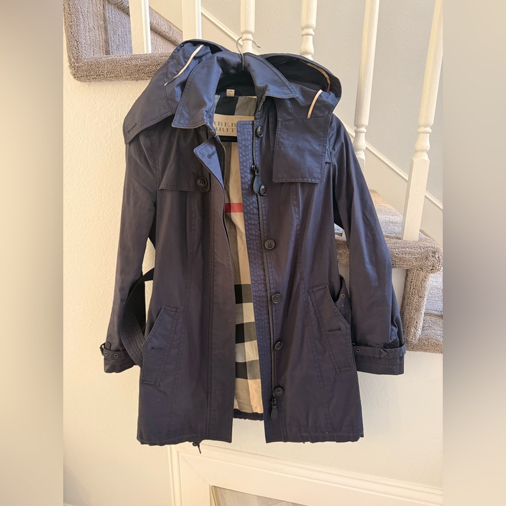 Burberry Navy Trench Coat